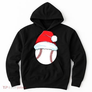 Christmas Baseball For Ball Santa Hoodie