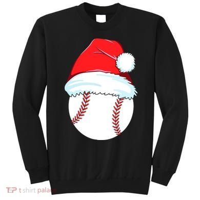 Christmas Baseball For Ball Santa Sweatshirt