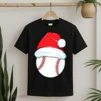 Christmas Baseball For Ball Santa T-Shirt thumb 2