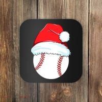 Christmas Baseball For Ball Santa Coaster thumb 0