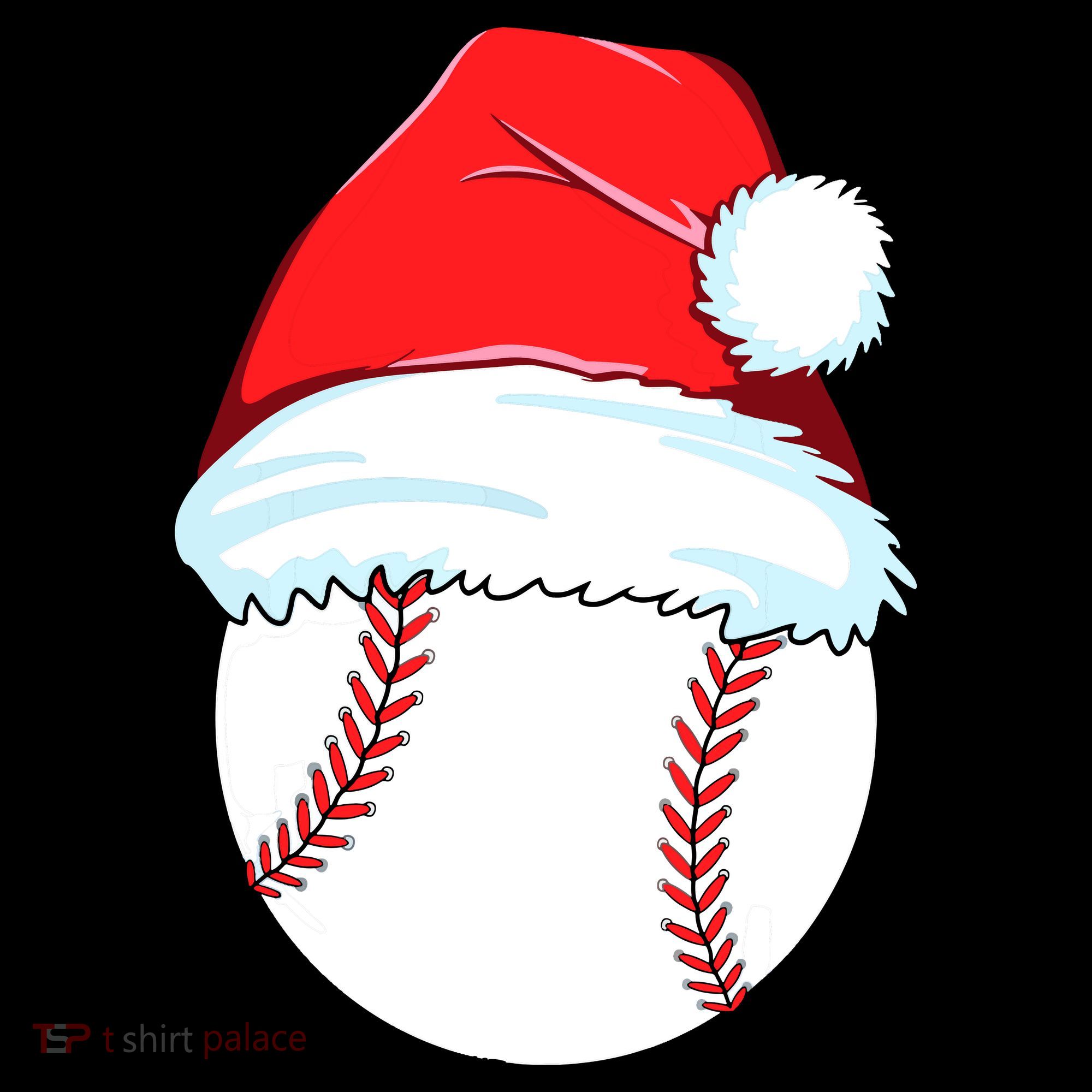 Christmas Baseball For Ball Santa Women's Hoodie