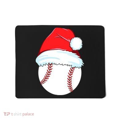 Christmas Baseball For Ball Santa Mousepad