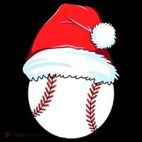 Christmas Baseball For Ball Santa Baby Bodysuit thumb 2