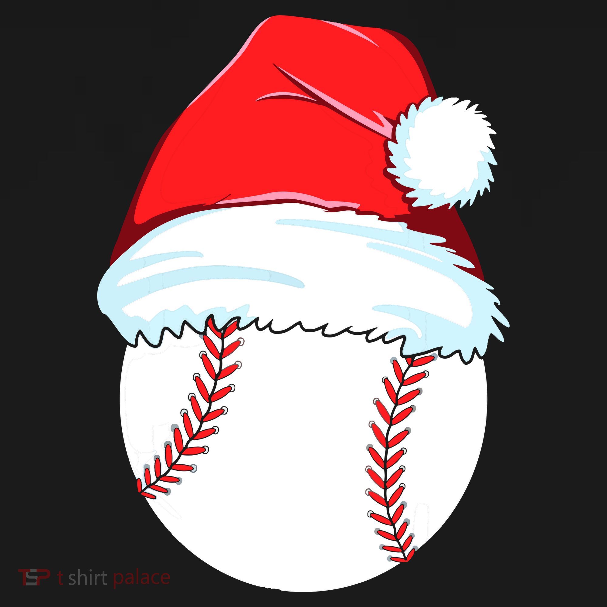 Christmas Baseball For Ball Santa Toddler Hoodie