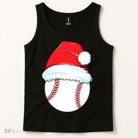 Christmas Baseball For Ball Santa Tank Top thumb 2