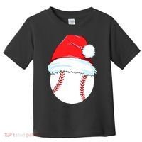 Christmas Baseball For Ball Santa Toddler T-Shirt thumb 0