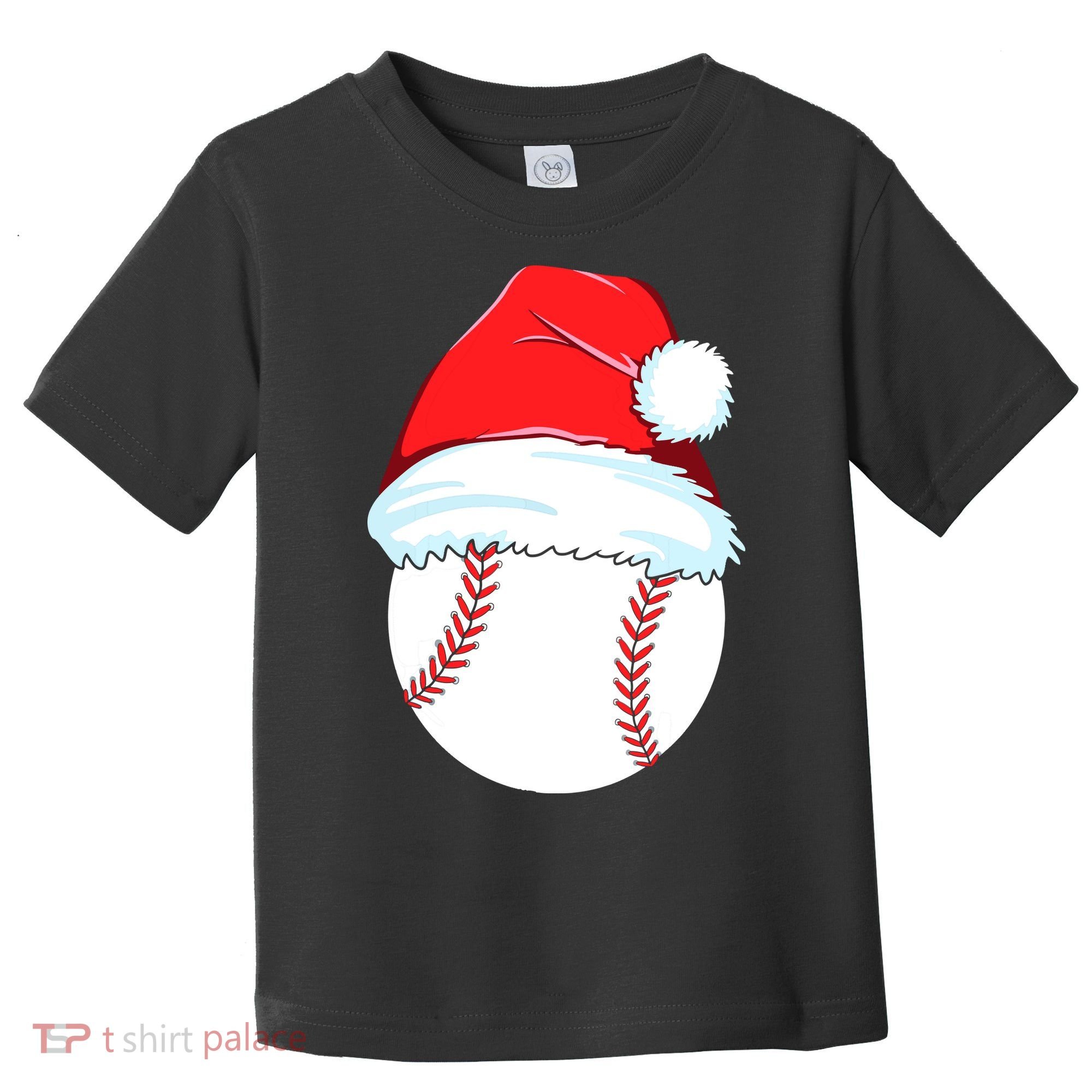 Christmas Baseball For Ball Santa Toddler T-Shirt