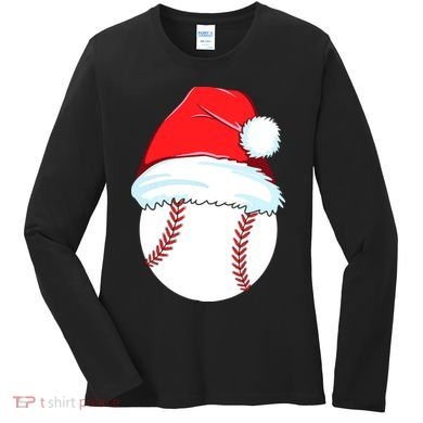 Christmas Baseball For Ball Santa Women's Long Sleeve Shirt