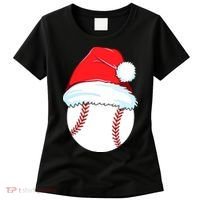 Christmas Baseball For Ball Santa Women's T-Shirt thumb 0