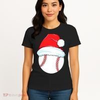 Christmas Baseball For Ball Santa Women's T-Shirt thumb 4