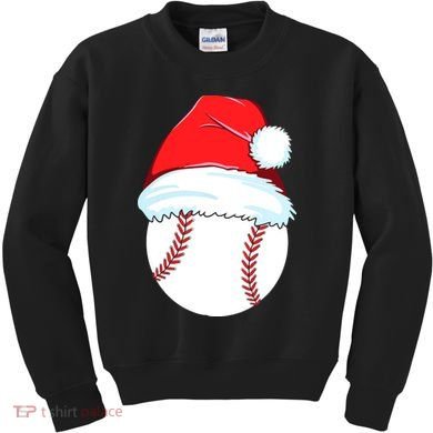 Christmas Baseball For Ball Santa Kids Sweatshirt