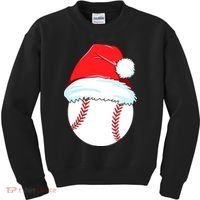 Christmas Baseball For Ball Santa Kids Sweatshirt thumb 0
