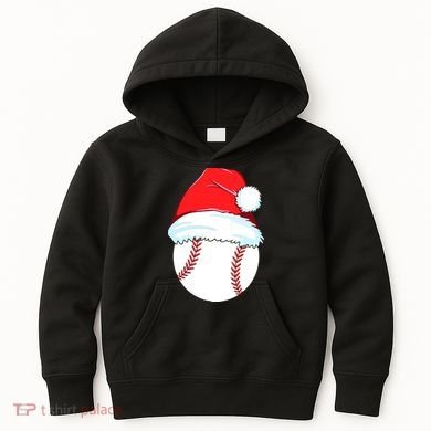 Christmas Baseball For Ball Santa Kids Hoodie
