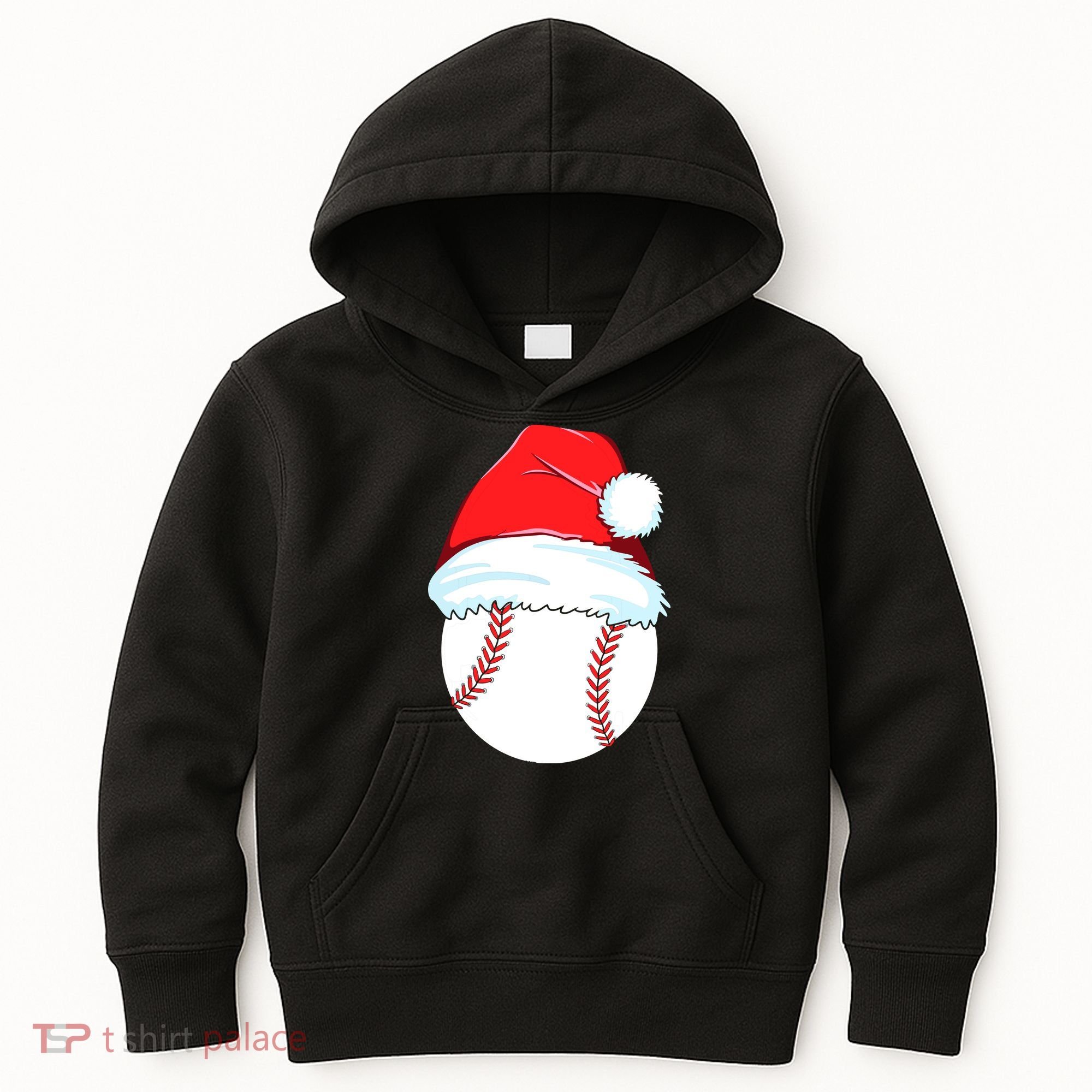 Christmas Baseball For Ball Santa Kids Hoodie