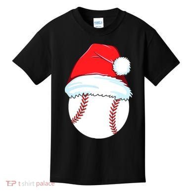 Christmas Baseball For Ball Santa Kids T-Shirt