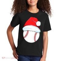 Christmas Baseball For Ball Santa Kids T-Shirt thumb 2