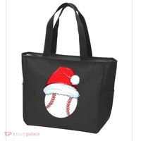 Christmas Baseball For Ball Santa Tote Bag thumb 3