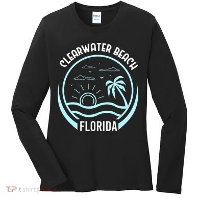 Clearwater Beach Florida Women's Long Sleeve Shirt