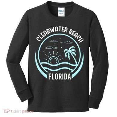 Clearwater Beach Florida Kids Long Sleeve Shirt