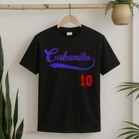 Cubanita Baseball Flag Souvenir Cubana Cuba Women Girl T-Shirt thumb 2