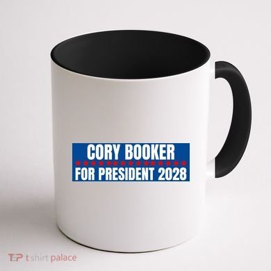 Cory Booker For President 2028, Cool Cory Booker 2028 Coffee Mug back