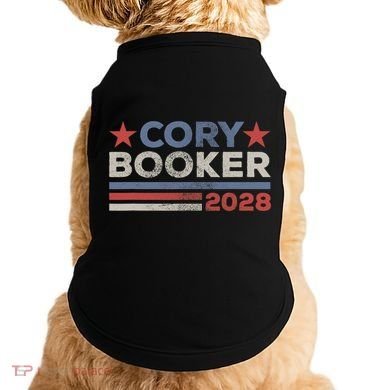 Cory Booker For President 2028 Retro Cory Booker 2028  Doggie Tank
