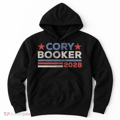Cory Booker For President 2028 Retro Cory Booker 2028  Hoodie