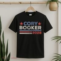 Cory Booker For President 2028 Retro Cory Booker 2028  T-Shirt thumb 2
