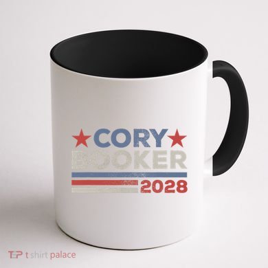 Cory Booker For President 2028 Retro Cory Booker 2028  Coffee Mug back