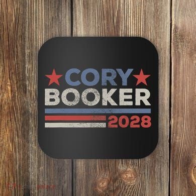 Cory Booker For President 2028 Retro Cory Booker 2028  Coaster