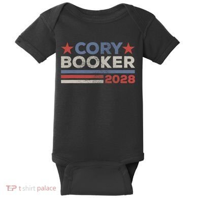 Cory Booker For President 2028 Retro Cory Booker 2028  Baby Bodysuit