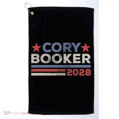 Cory Booker For President 2028 Retro Cory Booker 2028  Golf Towel