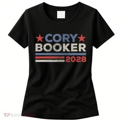 Cory Booker For President 2028 Retro Cory Booker 2028  Women's T-Shirt
