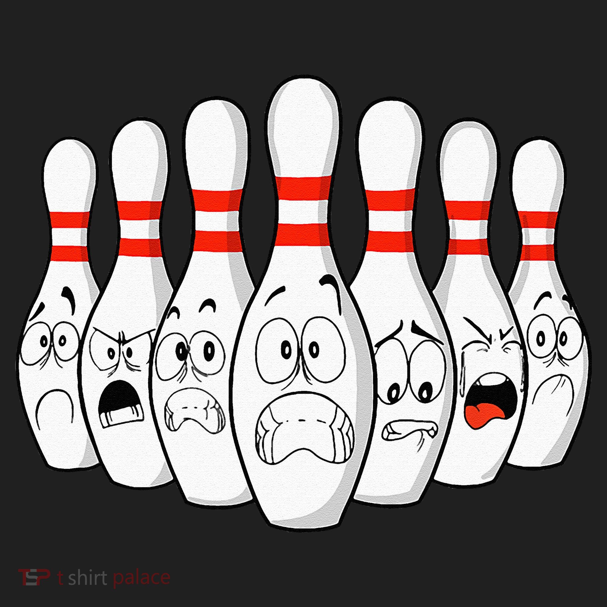 Cartoon Bowling Funny Scared Bowling Pins Tumbler