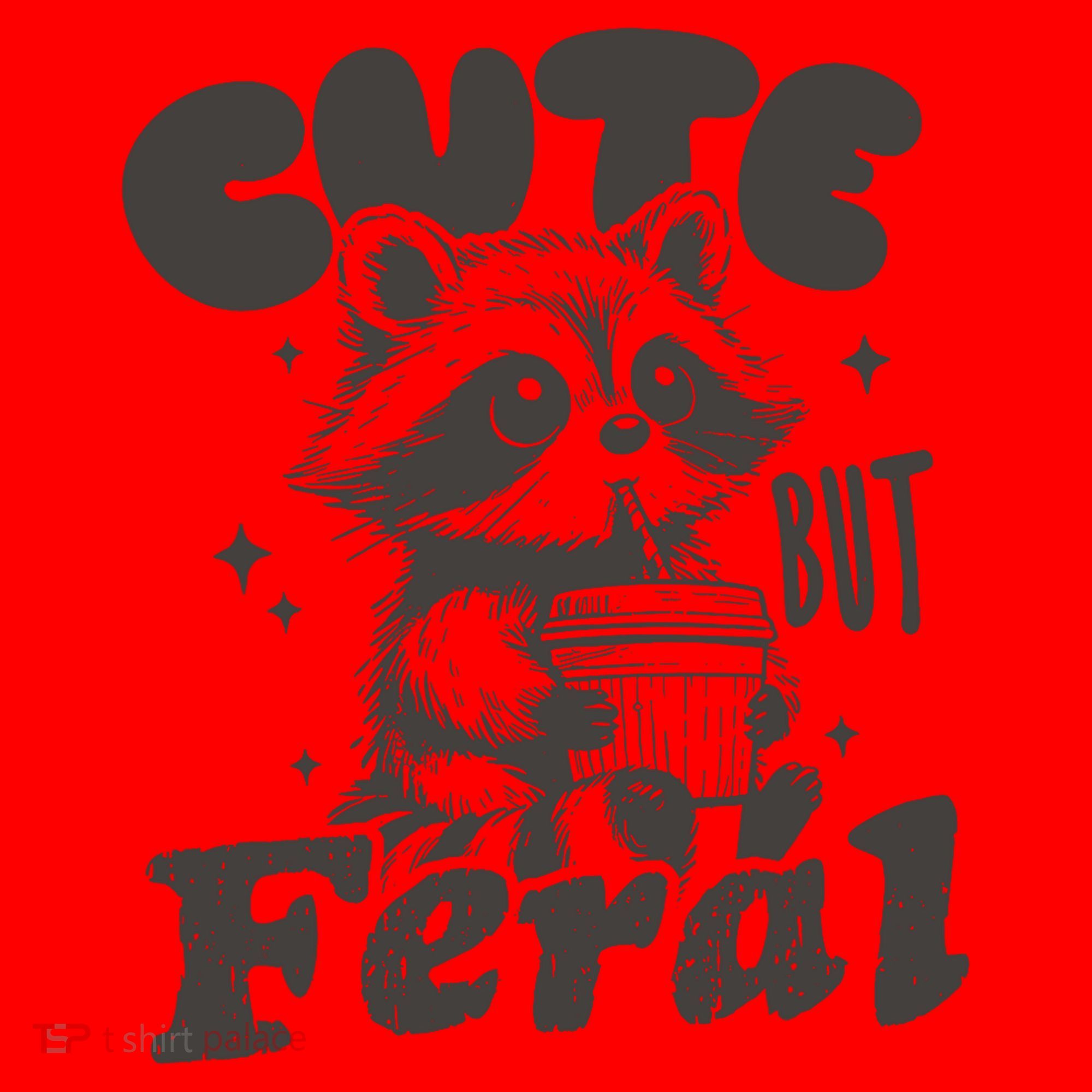 Cute But Feral Funny Racoon With Glasses  Santa Hat