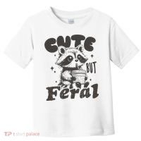 Cute But Feral Funny Racoon With Glasses  Toddler T-Shirt thumb 0
