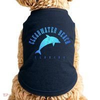 Clearwater Beach Florida FL Dolphin Vacation Souvenir Doggie Tank thumb 0