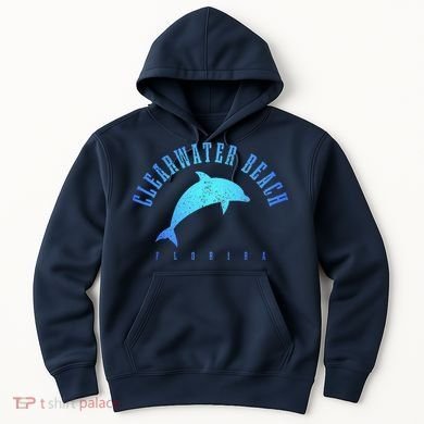 Clearwater Beach Florida FL Dolphin Vacation Souvenir Hoodie