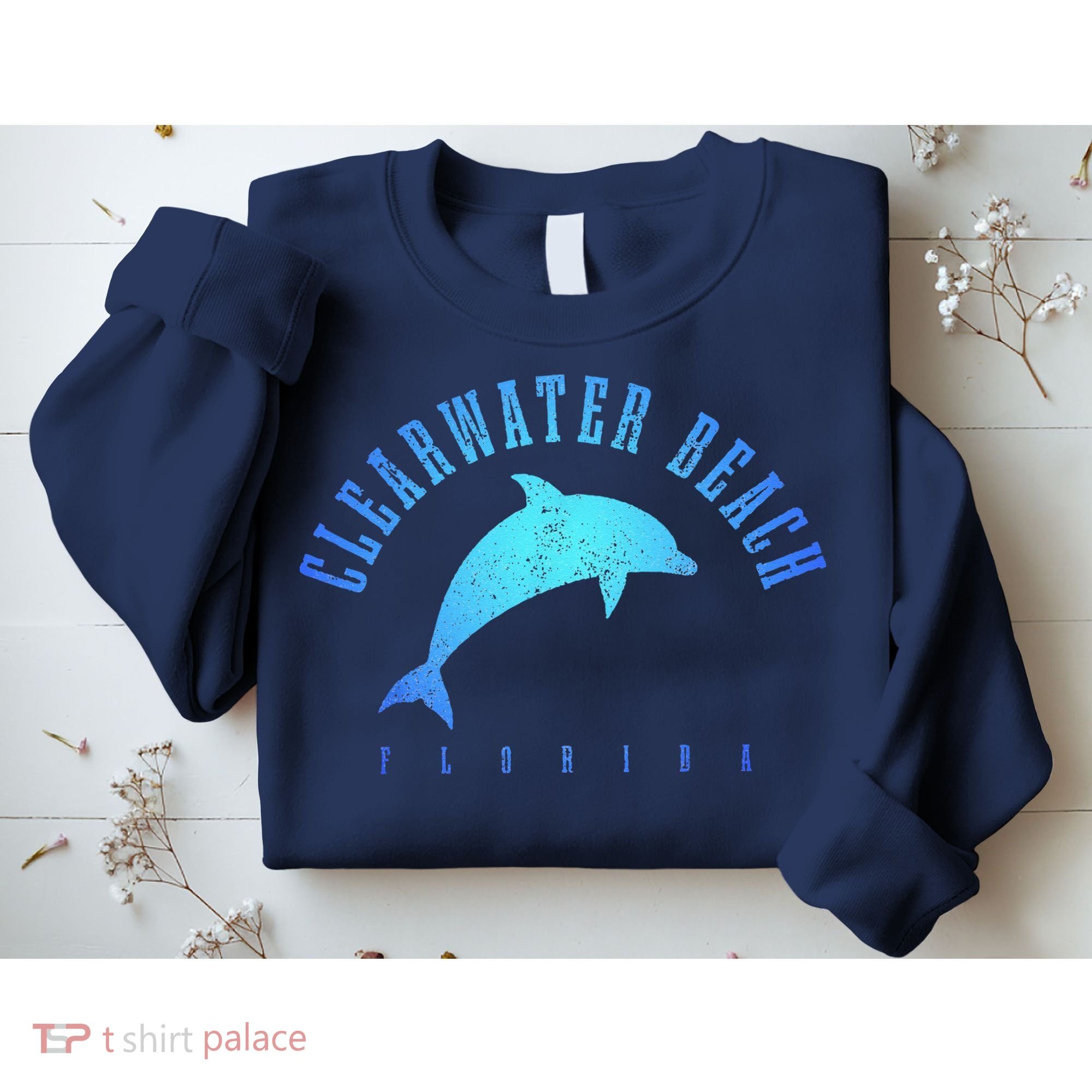 Clearwater Beach Florida FL Dolphin Vacation Souvenir Sweatshirt