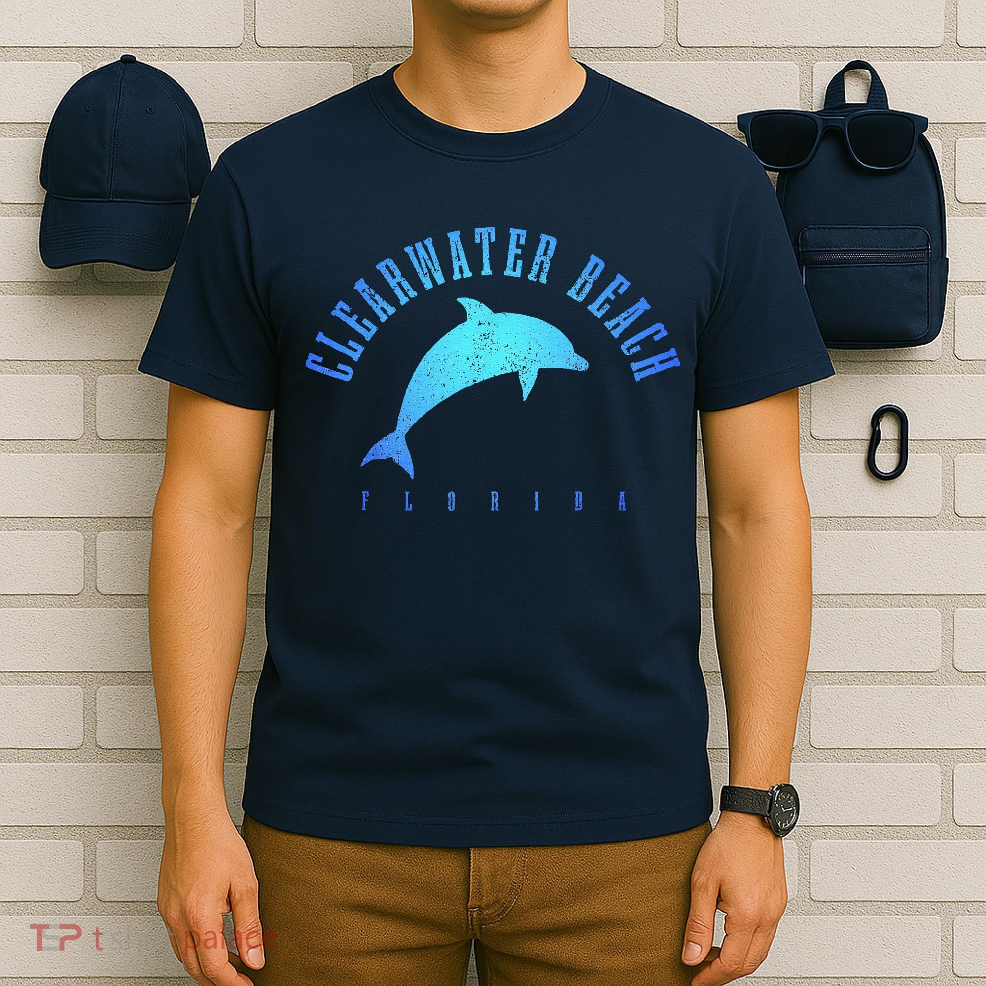 Clearwater Beach Florida FL Dolphin Vacation Souvenir T-Shirt