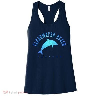 Clearwater Beach Florida FL Dolphin Vacation Souvenir Women's Tank Top