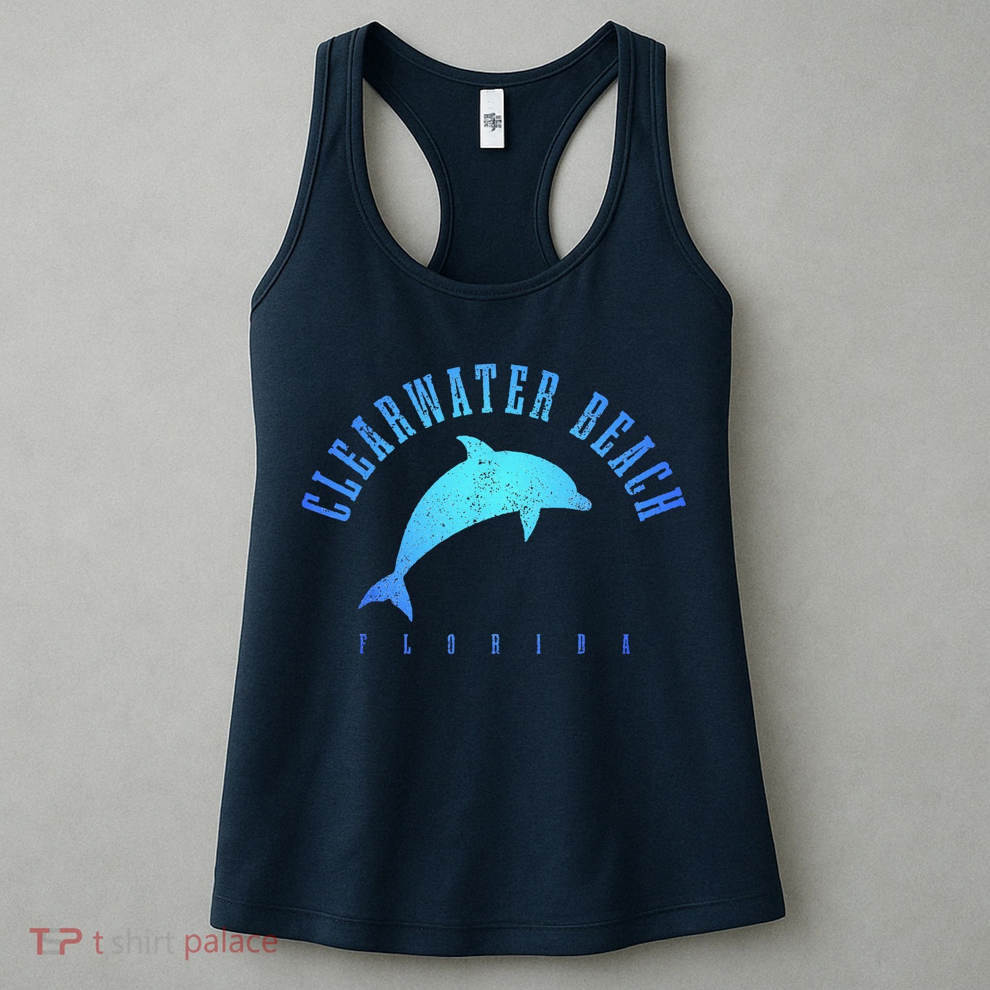 Clearwater Beach Florida FL Dolphin Vacation Souvenir Women's Tank Top