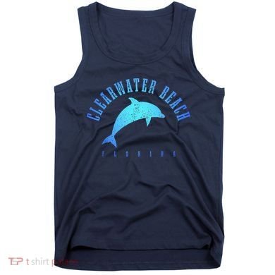 Clearwater Beach Florida FL Dolphin Vacation Souvenir Tank Top