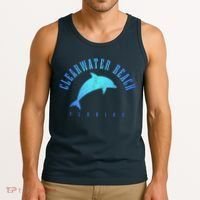 Clearwater Beach Florida FL Dolphin Vacation Souvenir Tank Top thumb 3