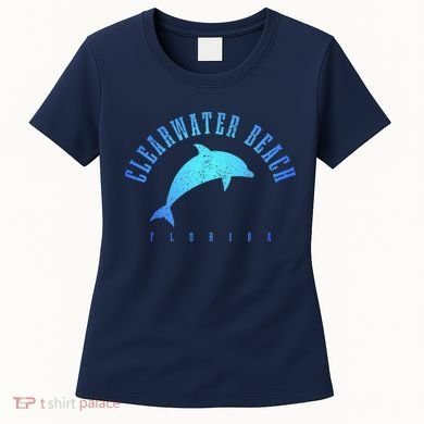 Clearwater Beach Florida FL Dolphin Vacation Souvenir Women's T-Shirt