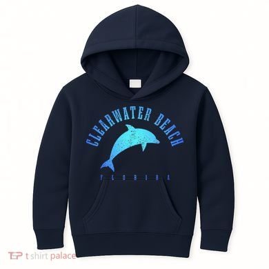 Clearwater Beach Florida FL Dolphin Vacation Souvenir Kids Hoodie