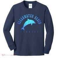 Clearwater Beach Florida FL Dolphin Vacation Souvenir Kids Long Sleeve Shirt thumb 0