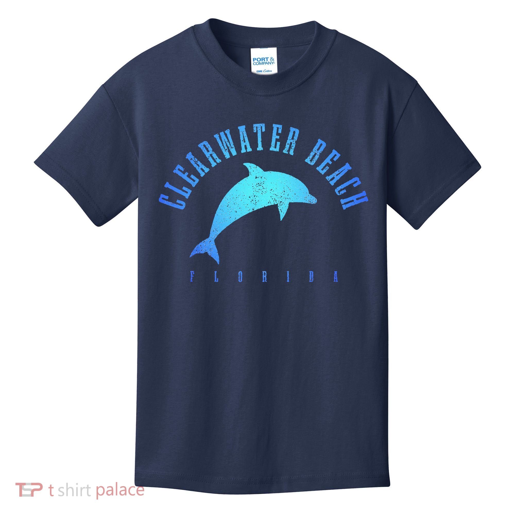 Clearwater Beach Florida FL Dolphin Vacation Souvenir Kids T-Shirt