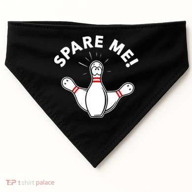Cute Bowling For Or Spare Me USA-Made Doggie Bandana