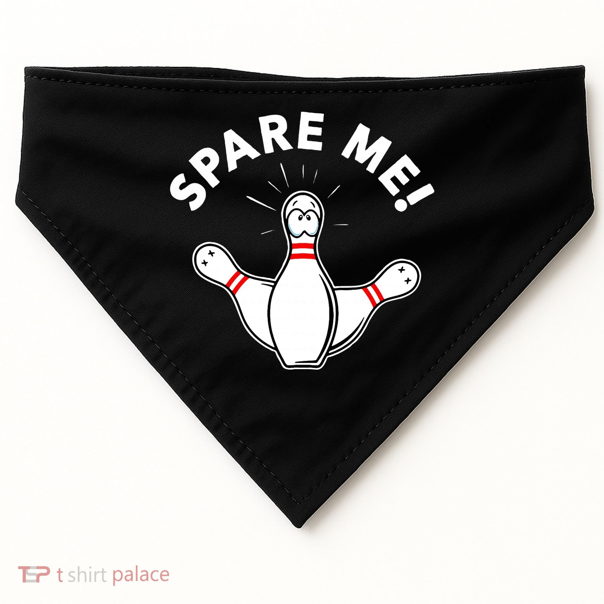 Cute Bowling For Or Spare Me USA-Made Doggie Bandana